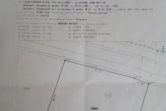 Arable Land in Oblast Pazardjik, Malo Konare