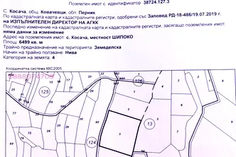 Земеделски имот в Перник, с. Косача