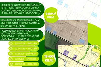 Земеделски имот в София, с. Белопопци