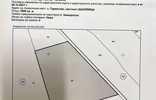 Земеделски имот в София, с. Гурмазово
