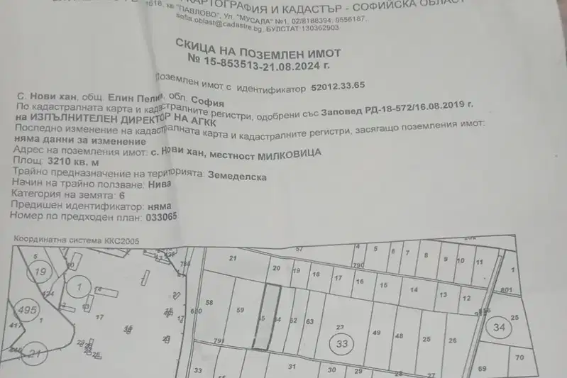 Земеделски имот в София, с. Нови хан