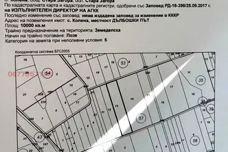 Земеделски имот в Стара Загора, с. Колена
