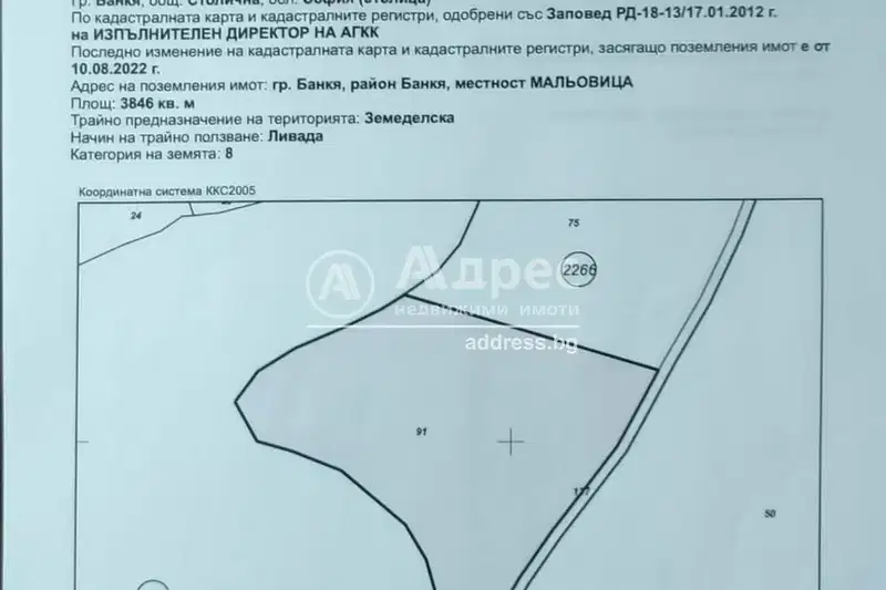 Парцел в Банкя