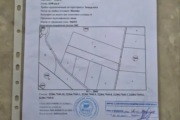 Парцел в с. Долни Богров