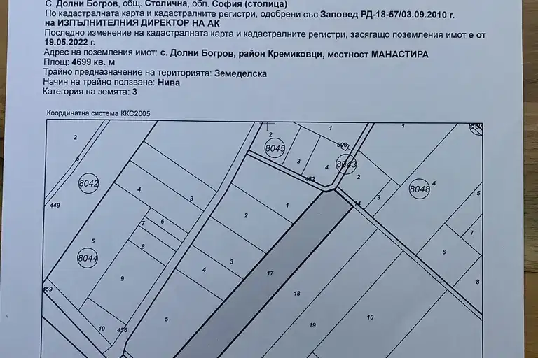 Парцел в с. Долни Богров