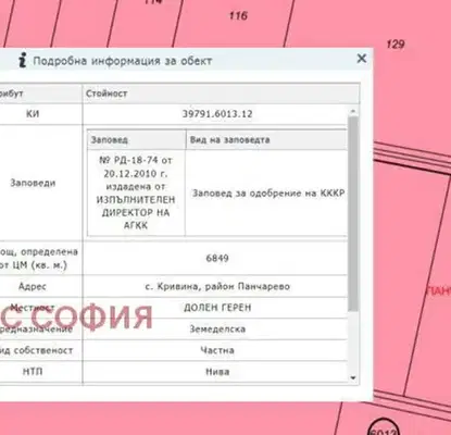 Снимка 3 — Парцел в с. Кривина