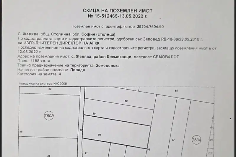 Парцел в с. Желява