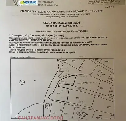 Photo 2 — Plot in Pancharevo