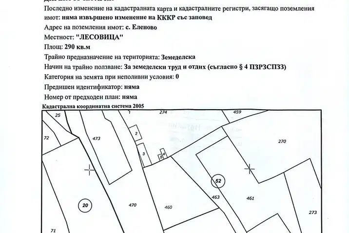 Парцел в Благоев, Еленово 2