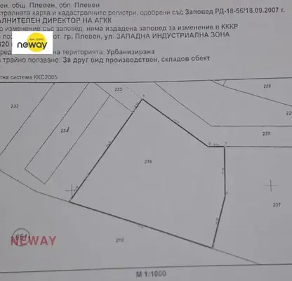 Photo 4 — Plot in Pleven, Industrialna Zona - Zapad