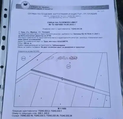 Снимка 2 — Парцел в Пловдив, Карловско шосе