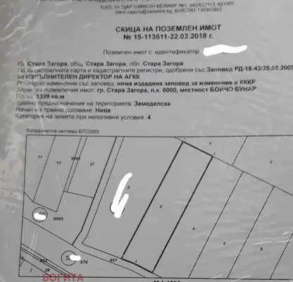 Photo 2 — Plot in Stara Zagora, Besh Bunar
