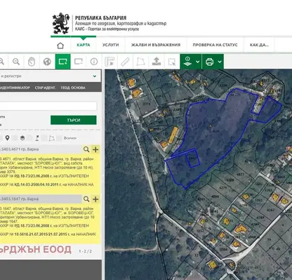 Снимка 4 — Парцел във Варна, м-т Боровец - юг
