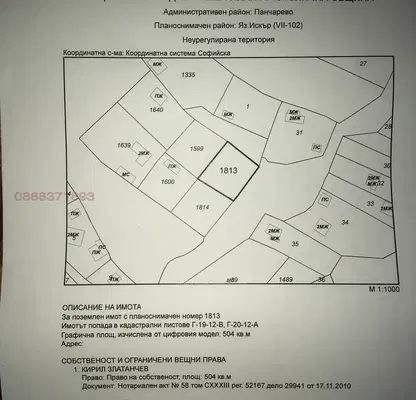 Снимка 3 — Парцел в София, м-т яз. Искър