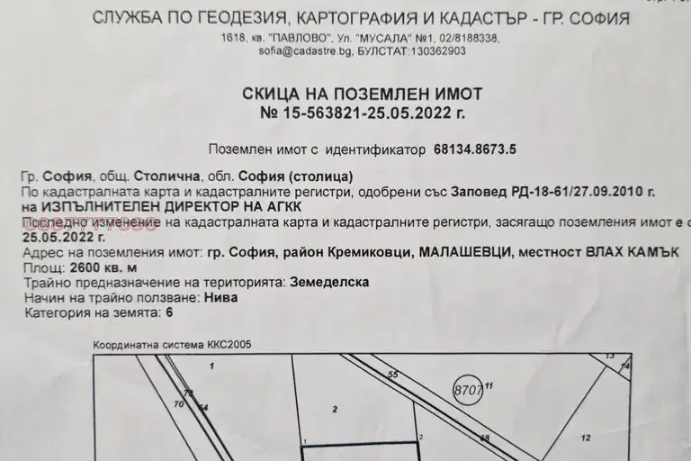Парцел в София, Малашевци