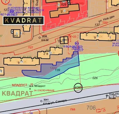 Photo 3 — Plot in Sofiya, Mladost 4