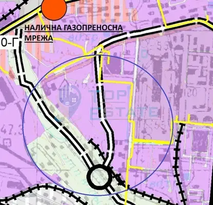 Снимка 5 — Парцел в Русе, Промишлена зона - Изток
