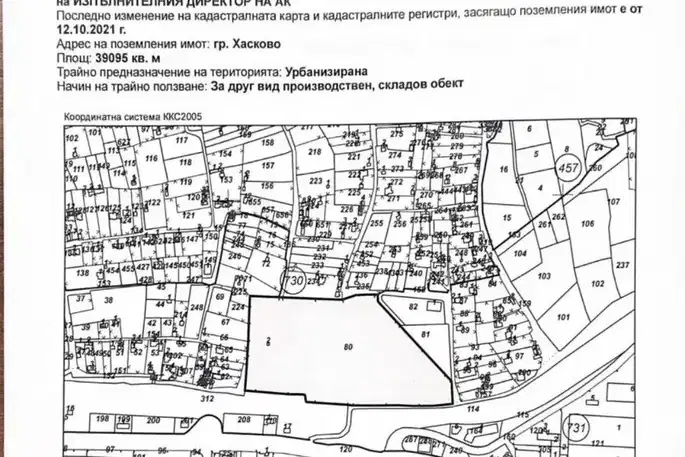 Plot in Haskovo, Promishlena Zona - Iztok