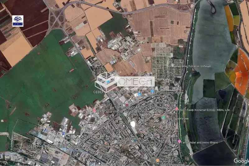 Plot in Burgas, Promishlena Zona - Sever