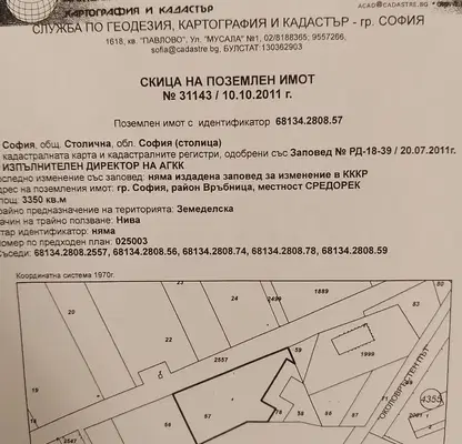 Снимка 3 — Парцел в София, Република