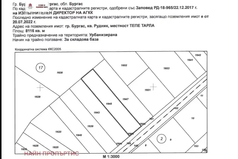 Plot in Burgas, Rudnik