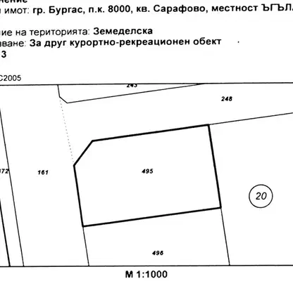 Снимка 3 — Парцел в Бургас, Сарафово