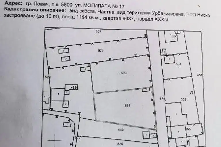 Plot in Lovech, Shirok Centyr