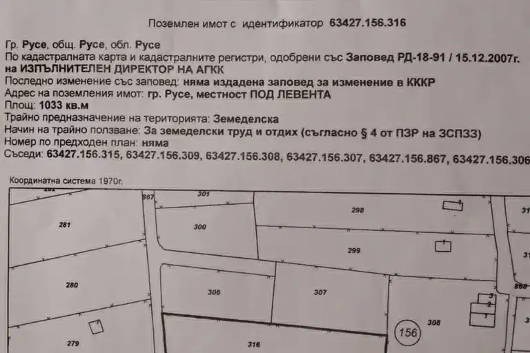 Парцел в Русе, в.з. Левента