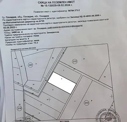 Photo 3 — Plot in Plovdiv, Yujen
