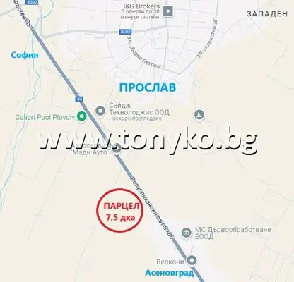 Снимка 2 — Парцел в Пловдив, Западна дъга