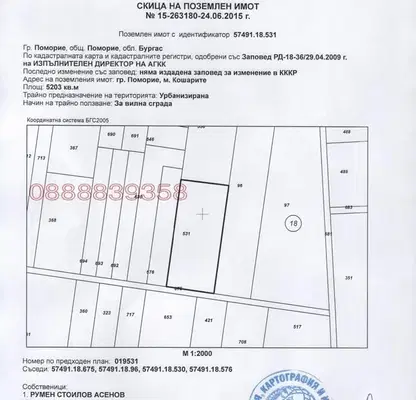 Снимка 4 — Парцел в Бургас, Поморие