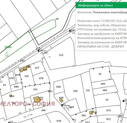Снимка 4 — Парцел в Добрич, с. Тюленово