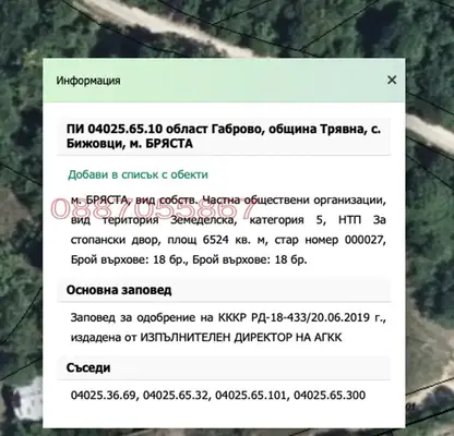 Снимка 4 — Парцел в Габрово, с. Бижовци