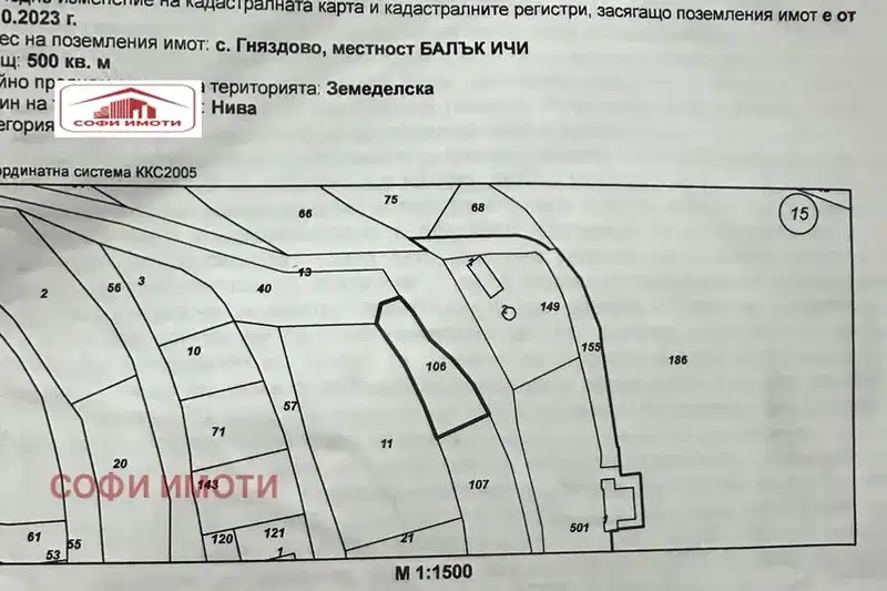 Парцел в Кърджали, с. Гняздово
