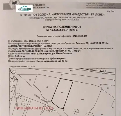 Снимка 2 — Парцел в Ловеч, с. Българене
