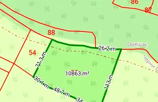 Парцел в Ловеч, с. Черни Осъм