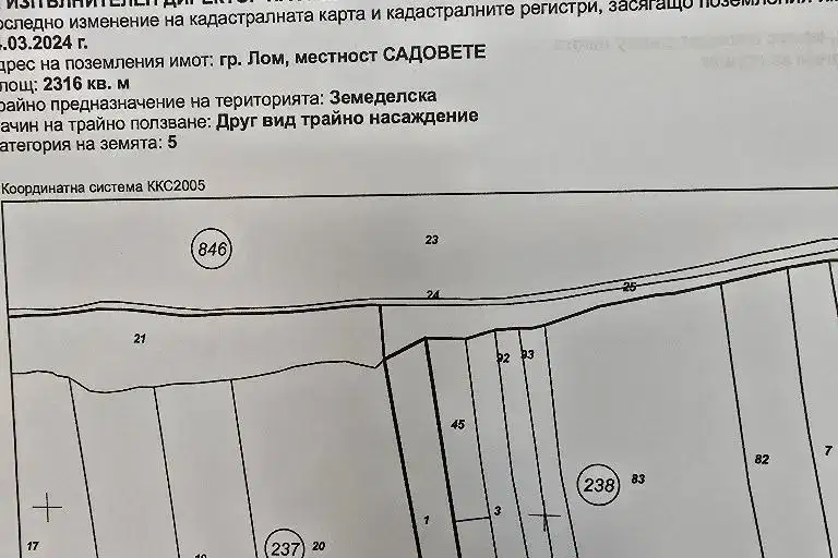 Plot in Oblast Montana, Lom