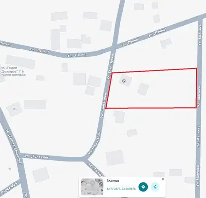 Снимка 2 — Парцел в Монтана, с. Златия