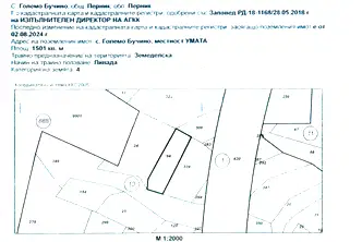 Парцел в Перник, с. Големо Бучино