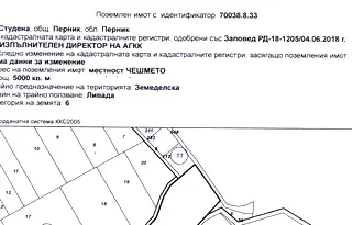 Парцел в Перник, с. Студена