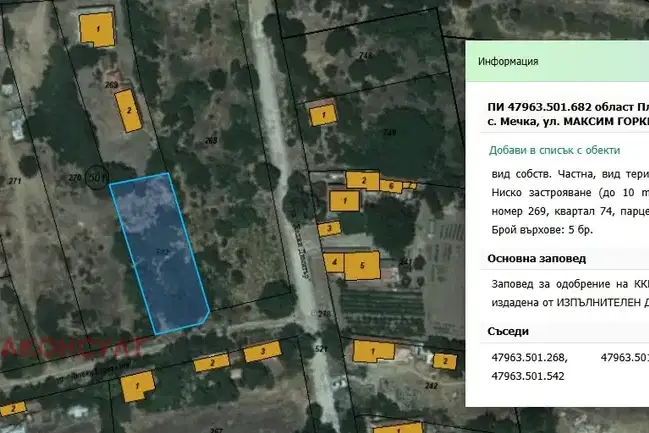Plot in Oblast Pleven, Mechka