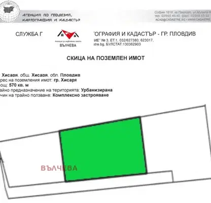 Снимка 3 — Парцел в Пловдив, Хисаря