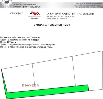 Снимка 5 — Парцел в Пловдив, Хисаря