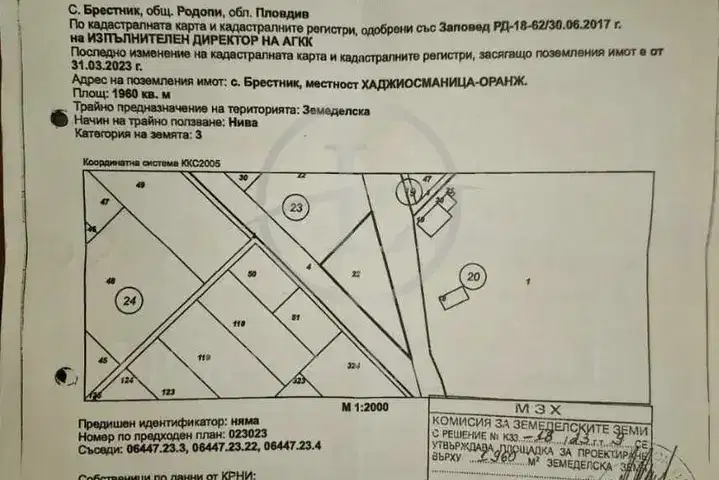 Plot in Oblast Plovdiv, Brestnik