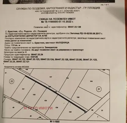 Снимка 5 — Парцел в Пловдив, с. Брестник