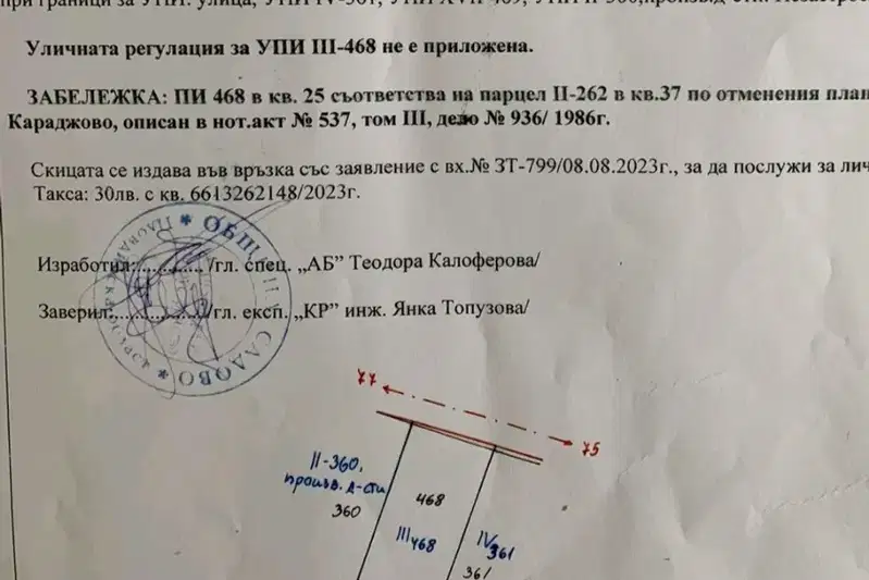 Plot in Oblast Plovdiv, Karadjovo