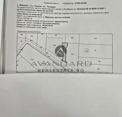 Снимка 3 — Парцел в Пловдив, с. Марково