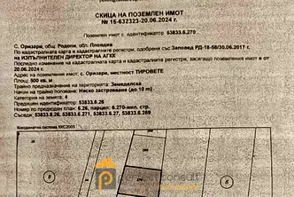 Парцел в Пловдив, с. Оризари