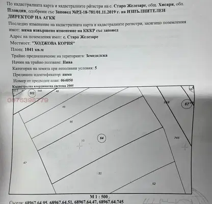 Снимка 2 — Парцел в Пловдив, с. Старо Железаре