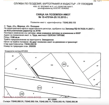 Photo 3 — Plot in Plovdiv, Trud